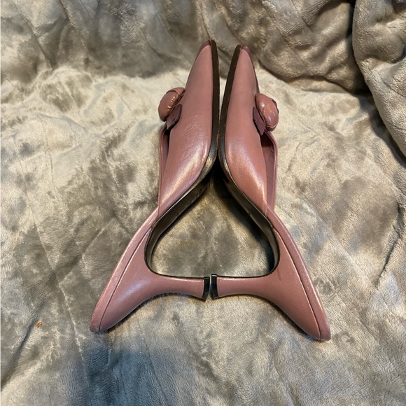 RARE Vintage Prada Women's two toned mauve/pink Leather heels - Picture 3 of 14